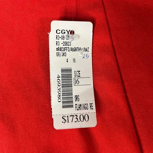 NWT Joseph Ribkoff Ruched Red Front Collared Zipper Jacket - Picture 8 of 14